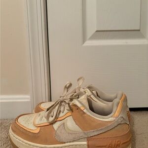 Nike Air Sneakers in Orange and White